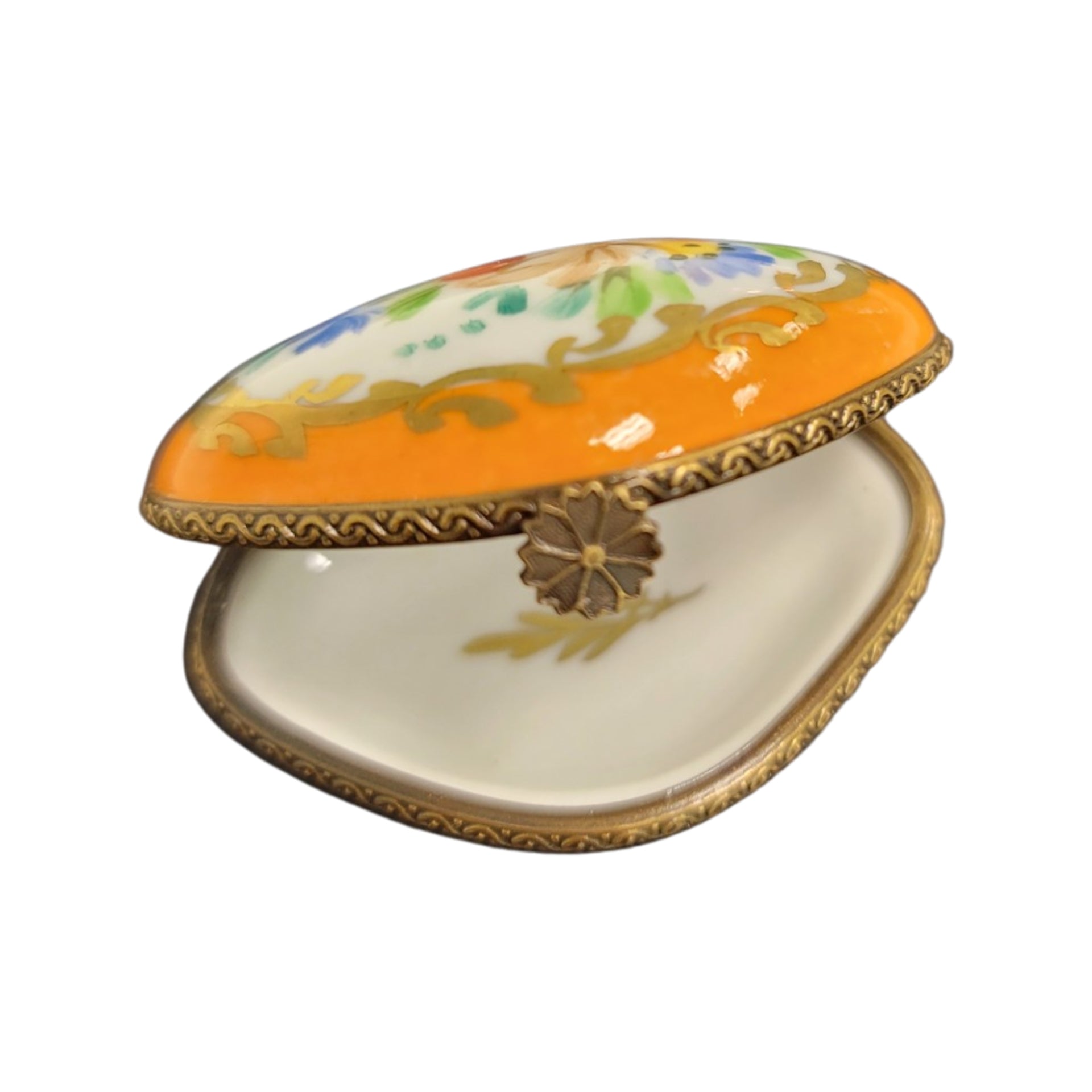 Vibrant Floral Limoges Box Porcelain Limoges LIMOGES BOXES traditional French Trinket Box