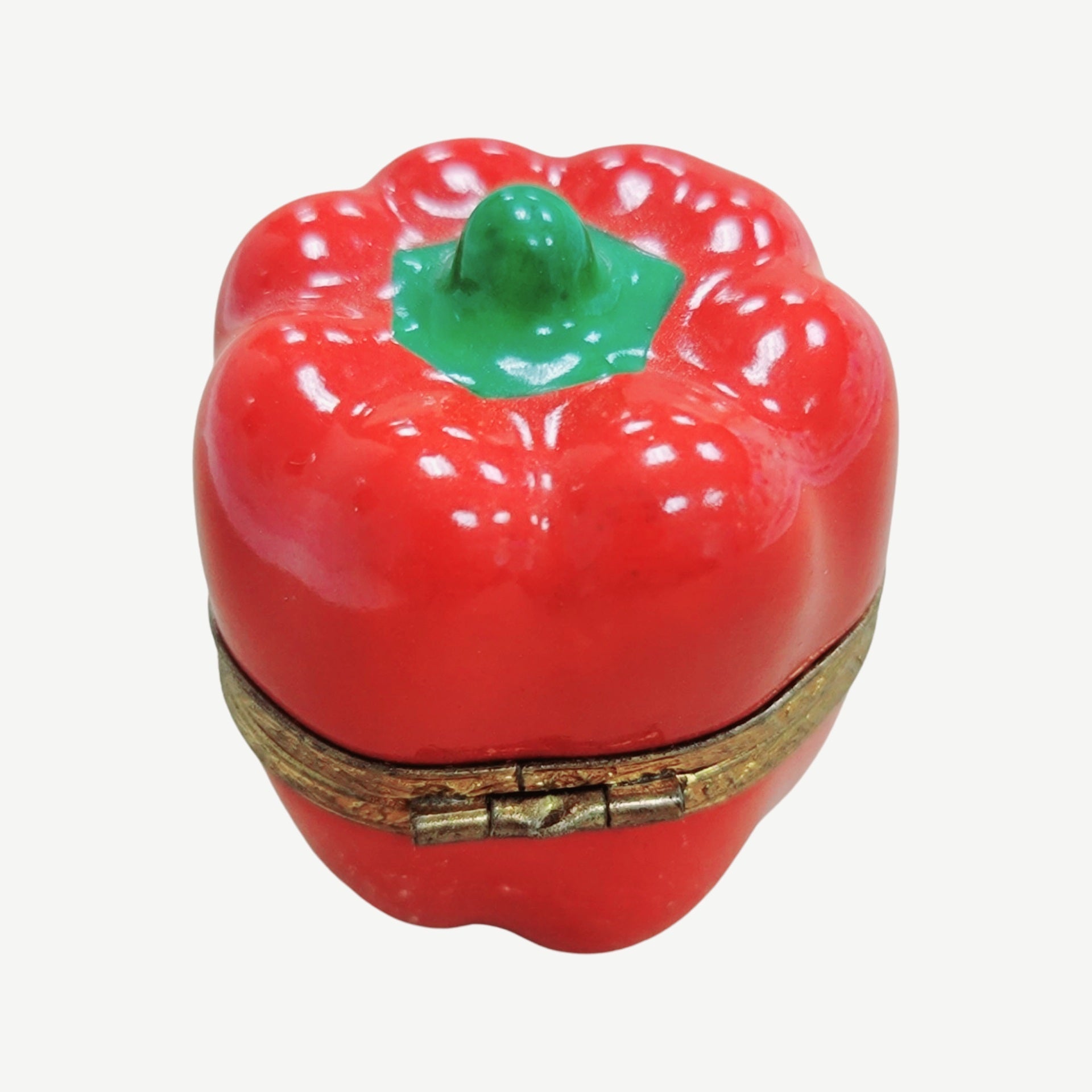Vibrant Red Pepper Limoges Box Porcelain Limoges fruit vegetables French Trinket Box