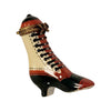 Victorian Elegance Boot Figurine Porcelain Limoges shoe figurine LIMOGES BOXES French Trinket Box