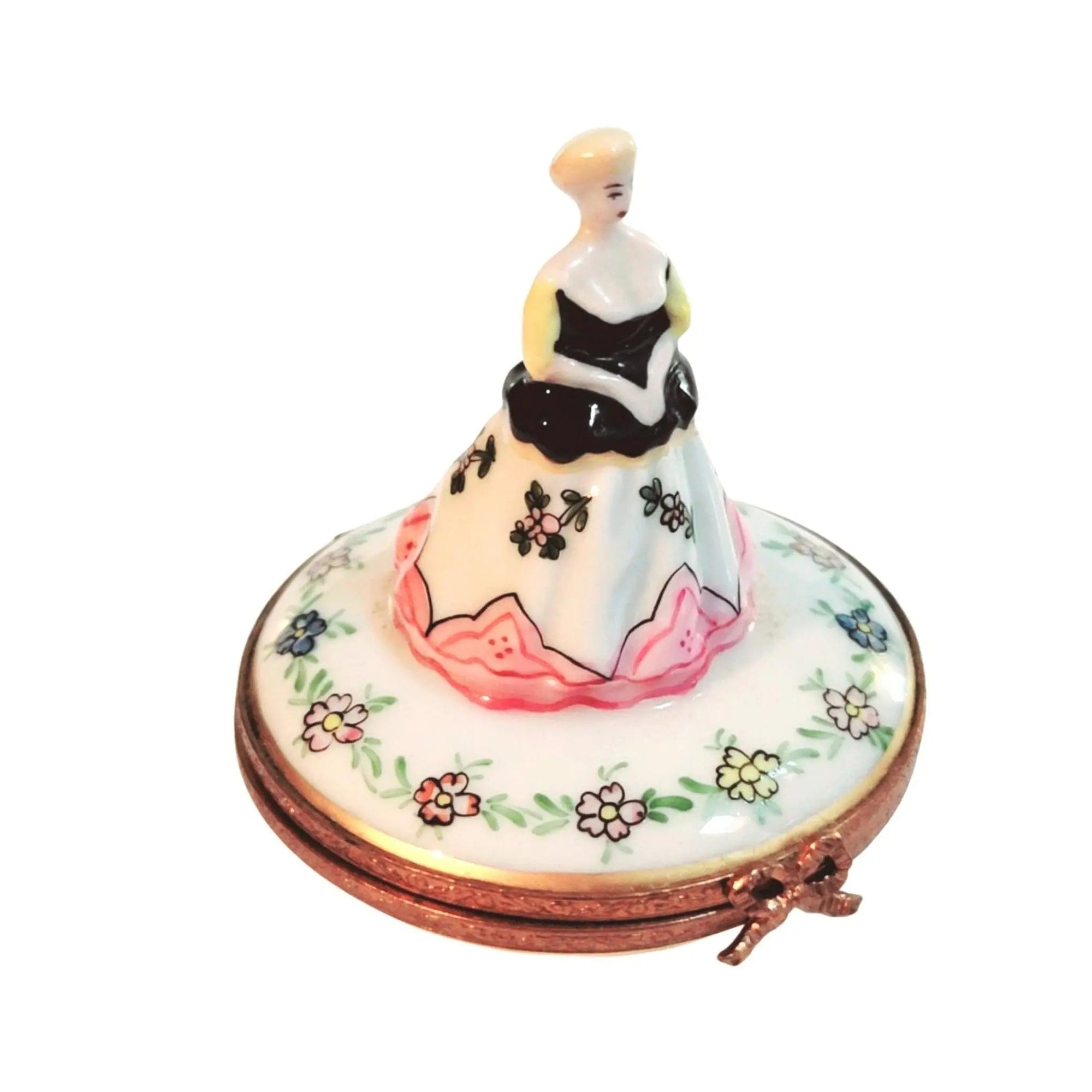 Victorian Elegance Limoges Box Porcelain Limoges woman mother france paris French Trinket Box