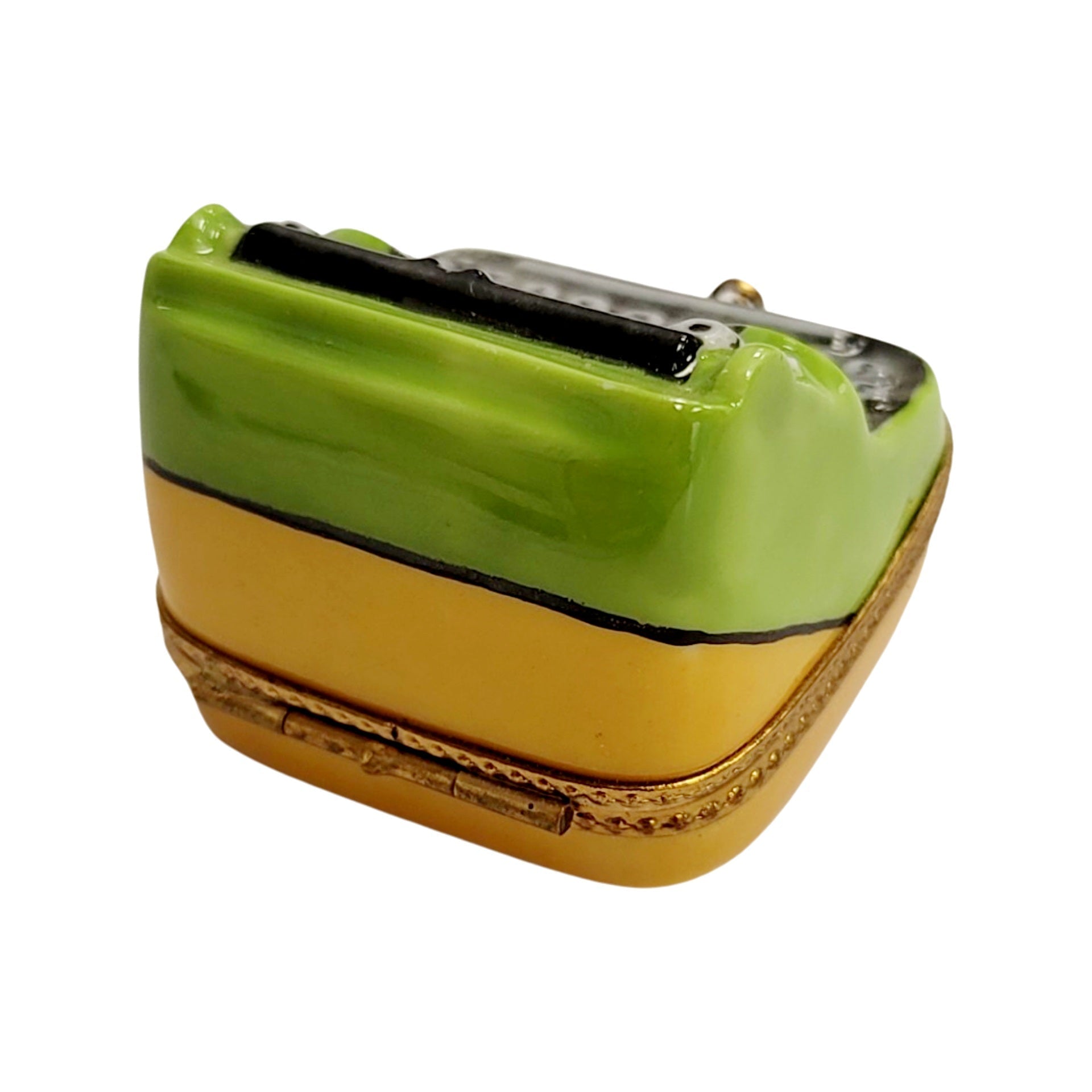 Vintage Green Typewriter Limoges Box Porcelain Limoges professional Limoges Box French Trinket Box