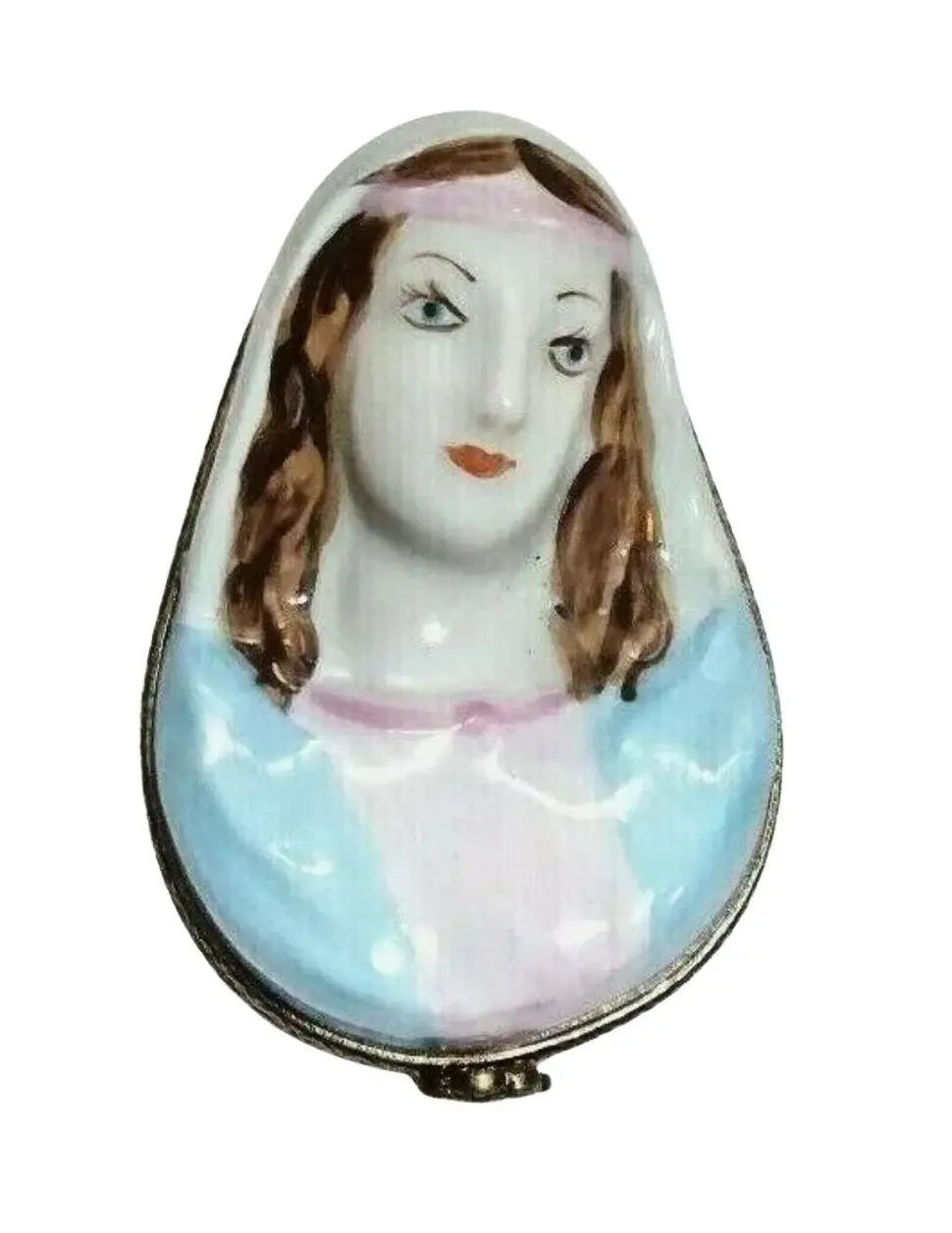 Virgin Mary Marie Jesus Porcelain Limoges Limoges Box religion easter religious spiritual bible French Trinket Box