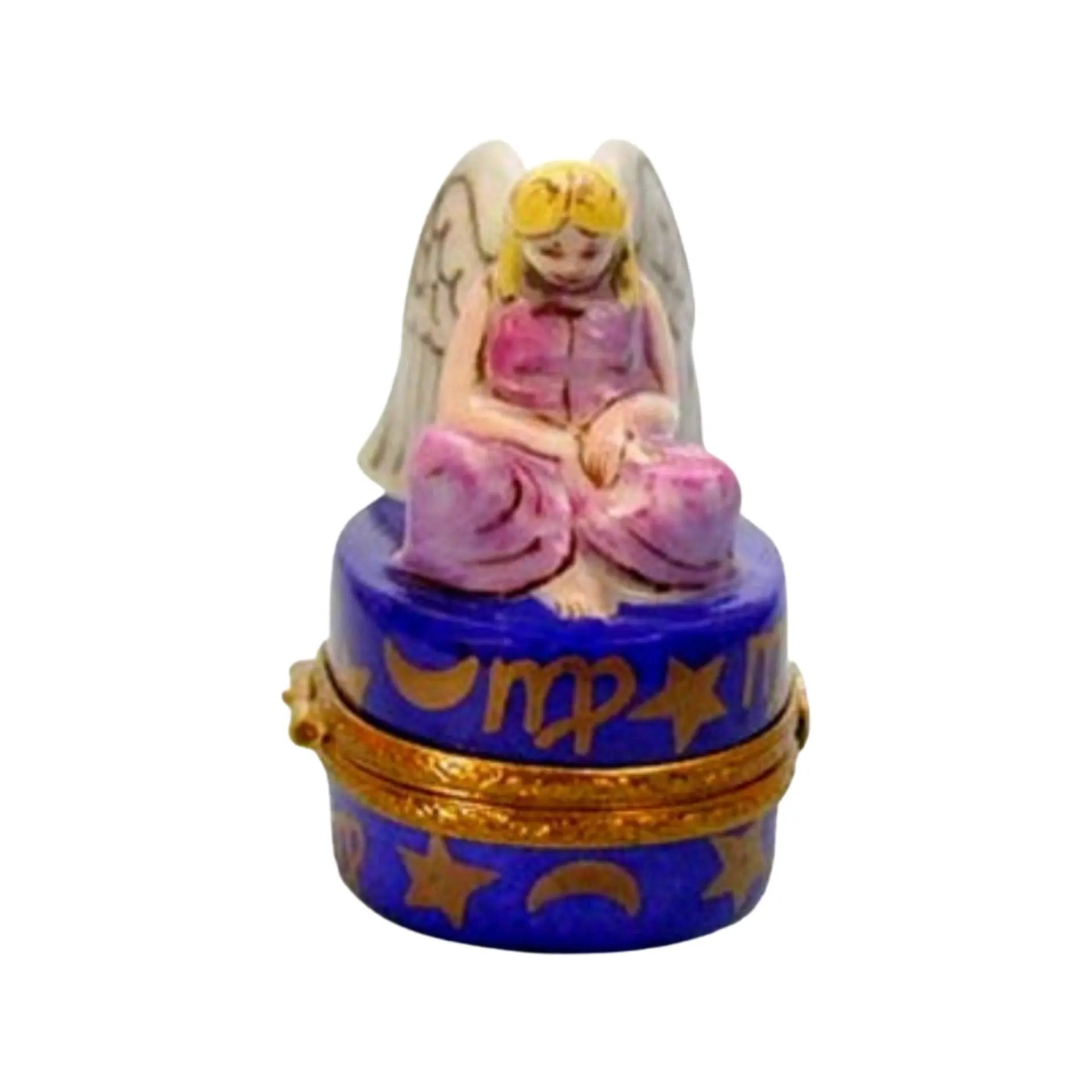 Virgo Zodiac Porcelain Limoges birthday myth French Trinket Box