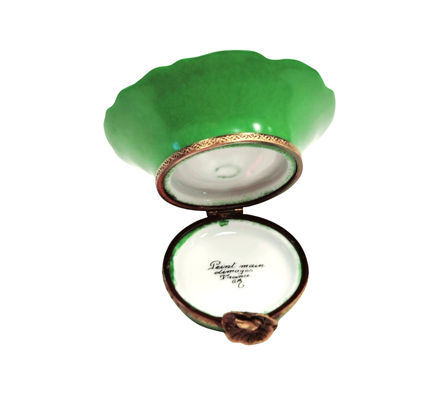 Water Lily Pad Treasure Box Porcelain Limoges frog LIMOGES BOXES turtle French Trinket Box