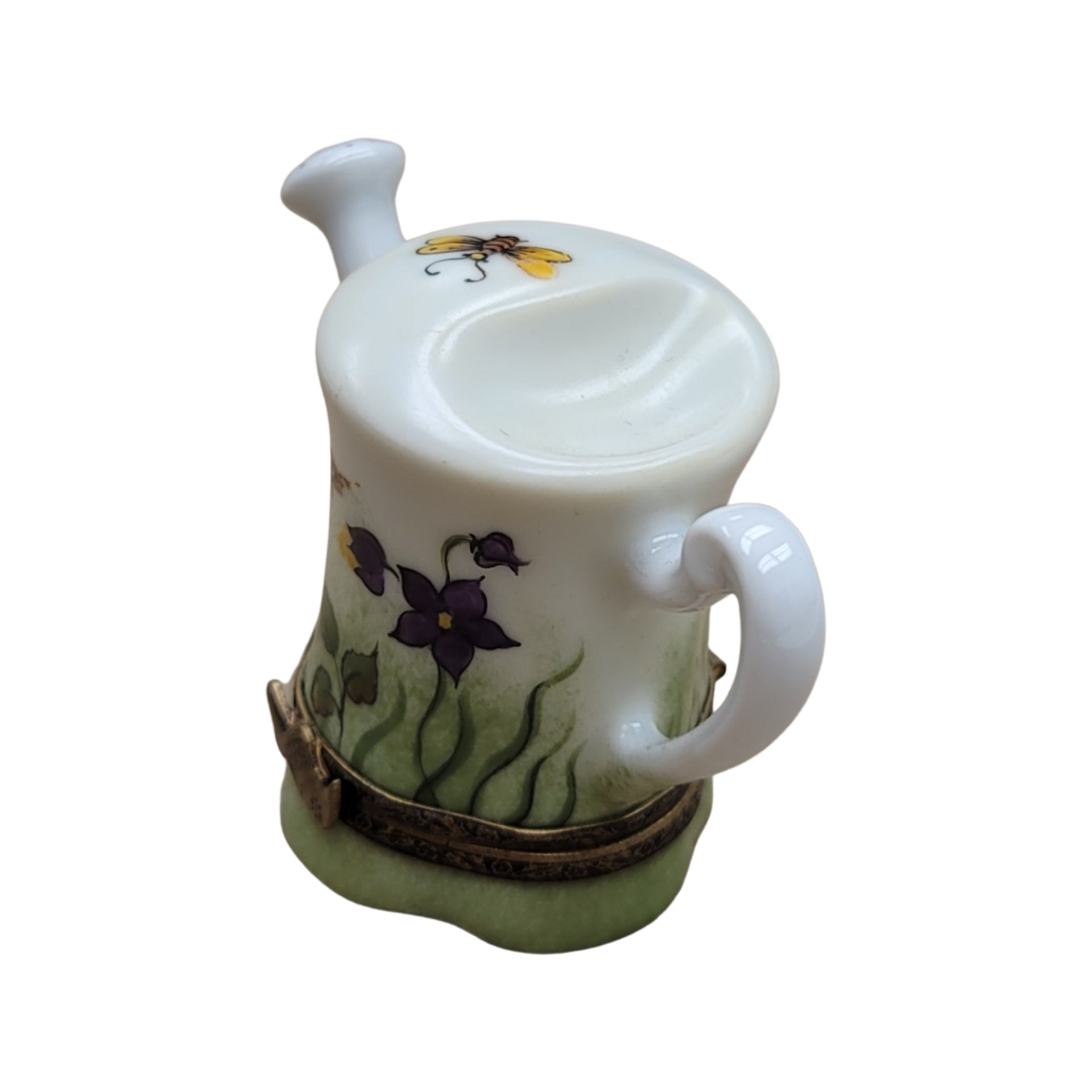 Watering Can Garden Delight Porcelain Limoges Limoges Box garden flowers French Trinket Box