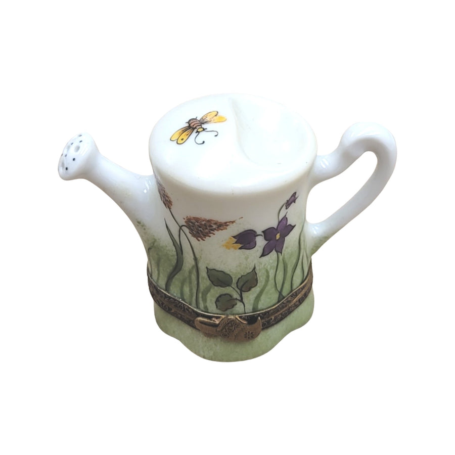 Watering Can Garden Delight Porcelain Limoges Limoges Box garden flowers French Trinket Box
