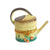 Watering Can: Yellow Porcelain Limoges garden flowers French Trinket Box