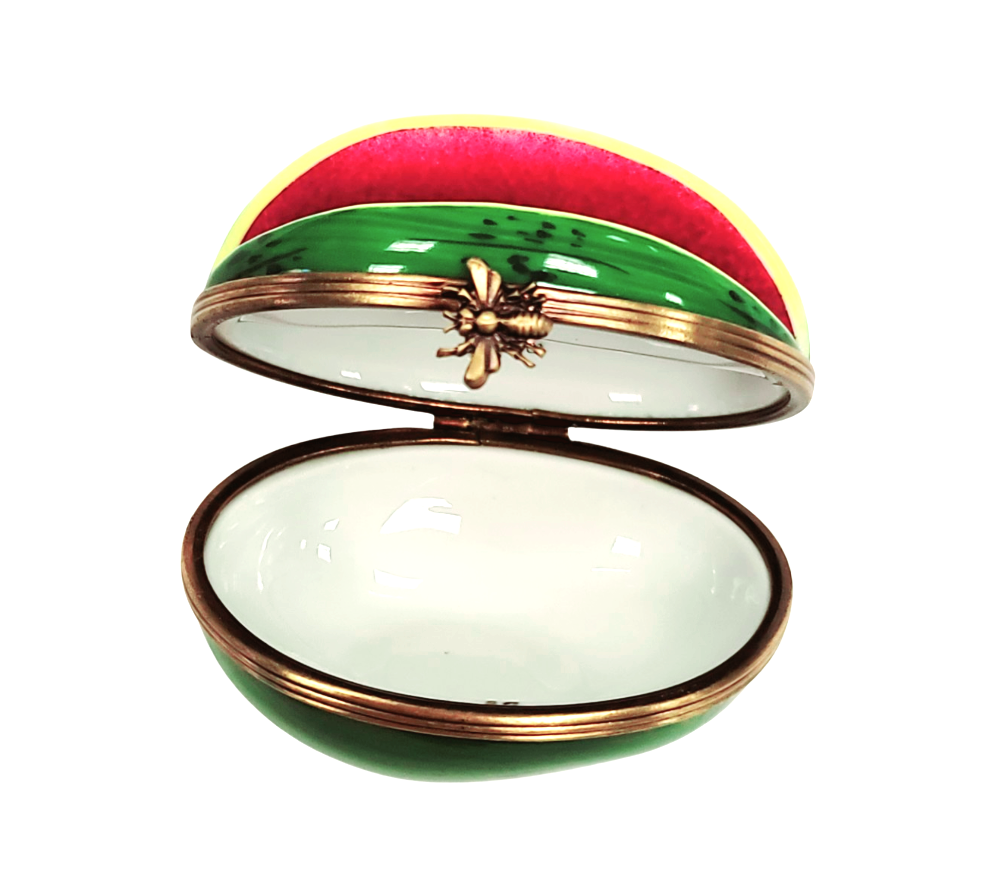 Vibrant Watermelon Limoges Box Porcelain Limoges fruit Vegetable French Trinket Box