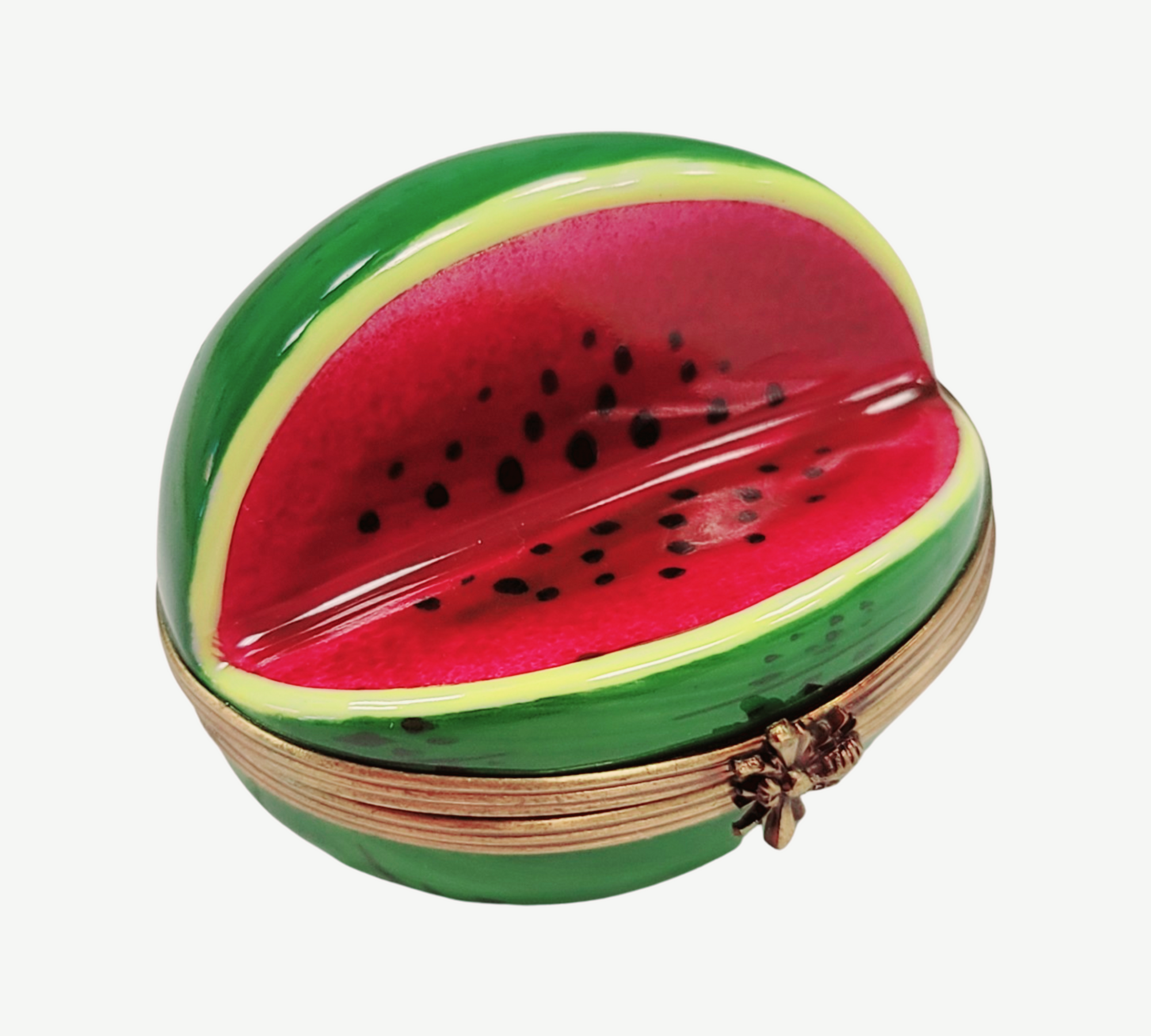 Vibrant Watermelon Limoges Box Porcelain Limoges fruit Vegetable French Trinket Box