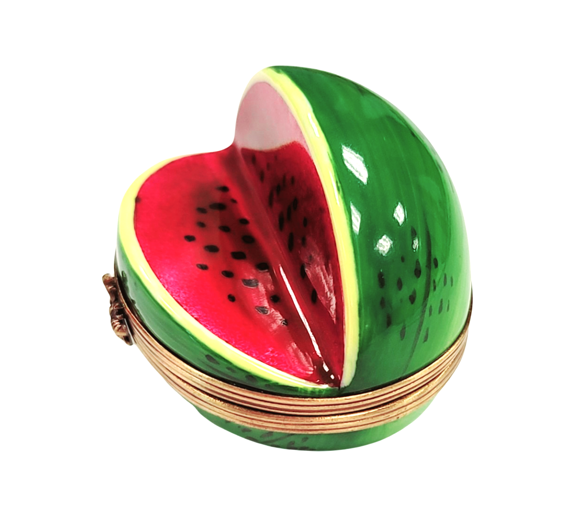 Vibrant Watermelon Limoges Box Porcelain Limoges fruit Vegetable French Trinket Box