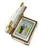 Wedding Book with Couple limoges box Porcelain Limoges French Trinket Box