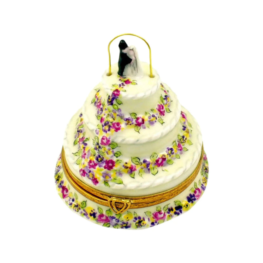 Wedding Cake Porcelain Limoges wedding French Trinket Box