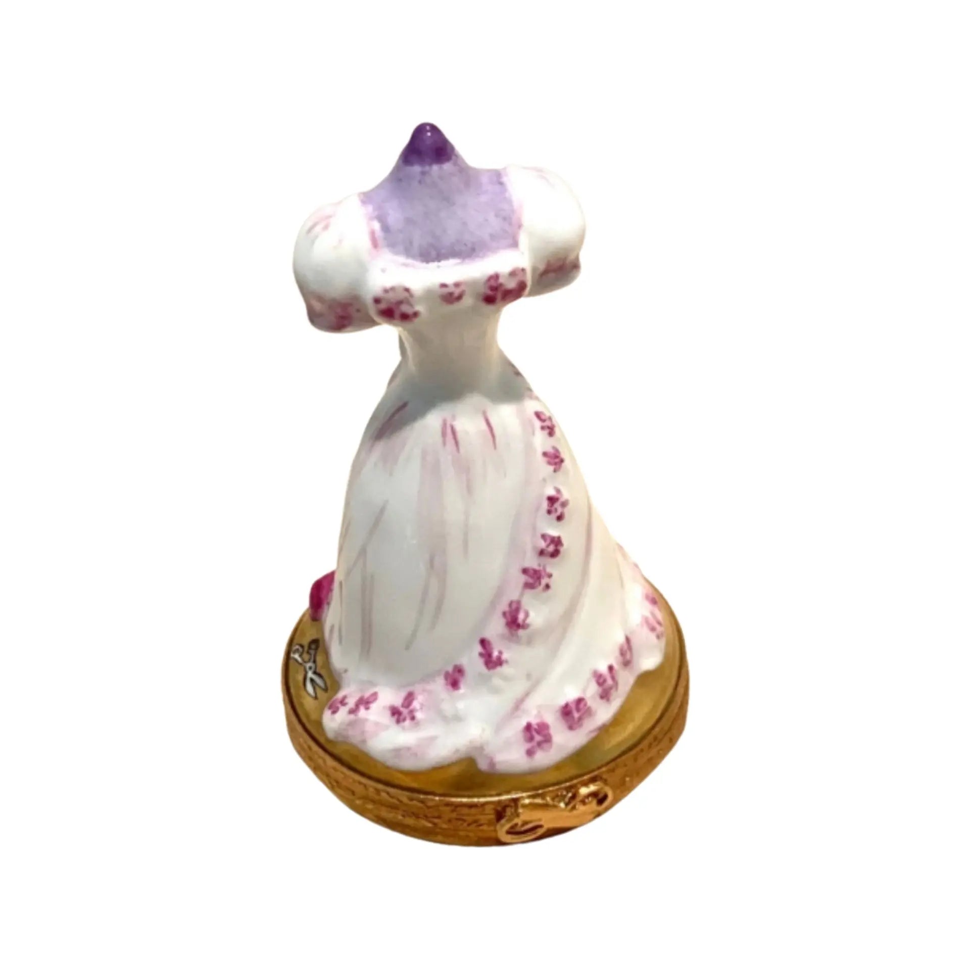 Wedding Dress Porcelain Limoges wedding French Trinket Box