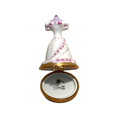 Wedding Dress Porcelain Limoges wedding French Trinket Box