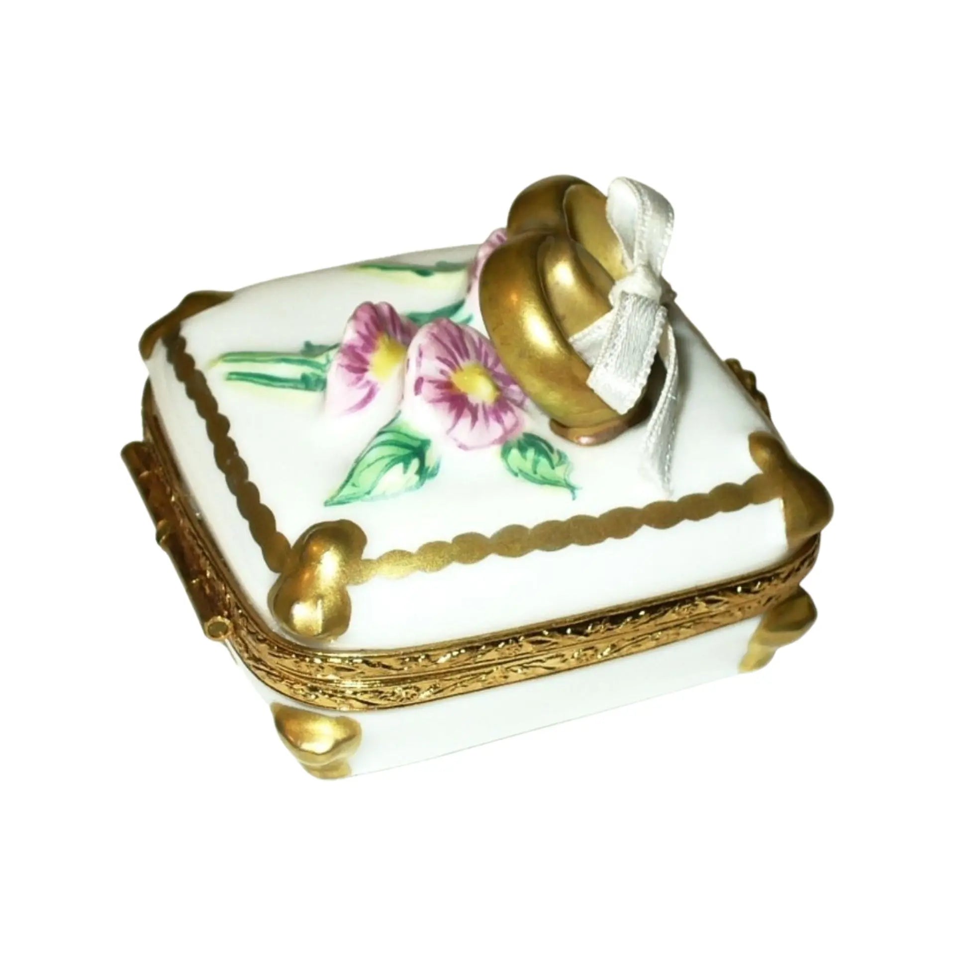 Wedding Rings Will You Marry Me Porcelain Limoges wedding French Trinket Box