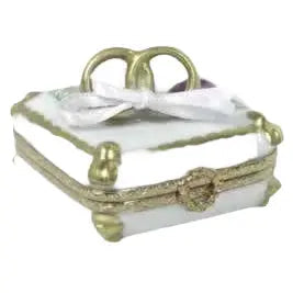 Wedding Rings Will You Marry Me Porcelain Limoges wedding French Trinket Box