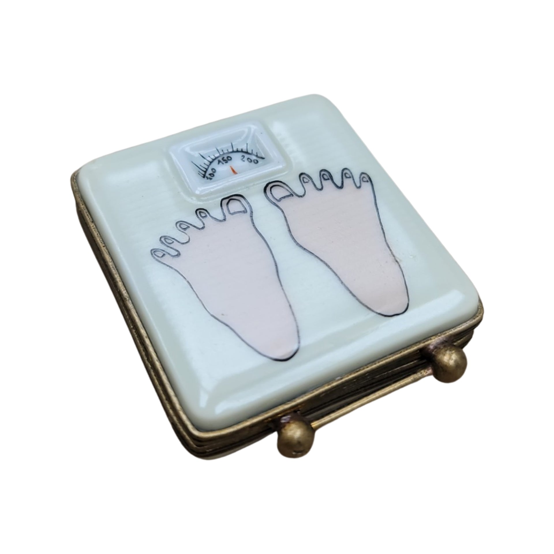 Weight Loss Alert Limoges Box Porcelain Limoges home women French Trinket Box