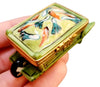 Wheel Barrow: Vegetable Porcelain Limoges garden flowers French Trinket Box