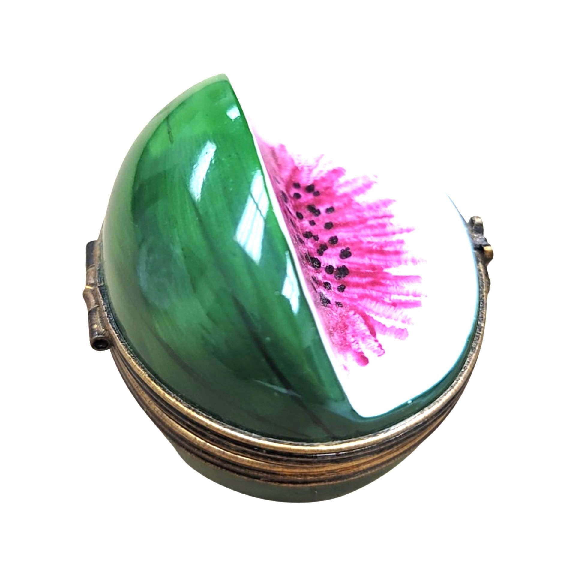Whimsical Watermelon Limoges Box Porcelain Limoges fruit Vegetable French Trinket Box
