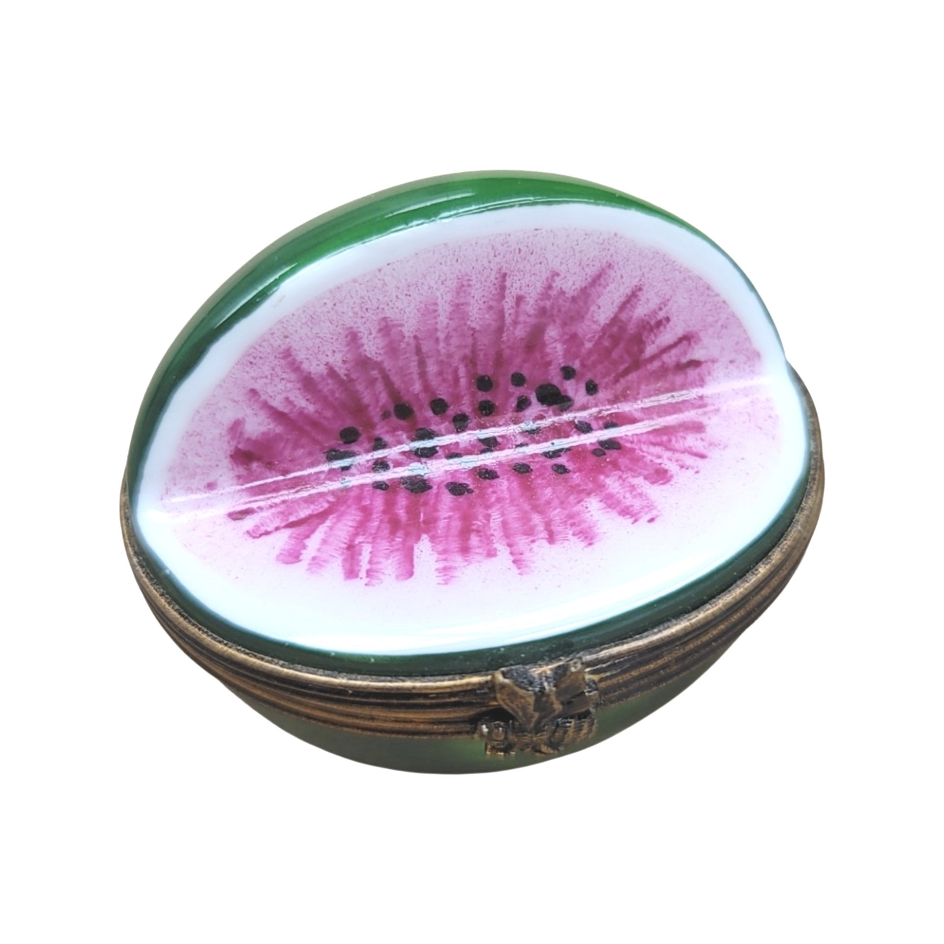 Whimsical Watermelon Limoges Box Porcelain Limoges fruit Vegetable French Trinket Box