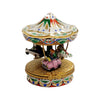 White Bumper Car Carousel Porcelain Limoges Carnival French Trinket Box