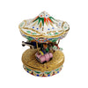 White Bumper Car Carousel Porcelain Limoges Carnival French Trinket Box