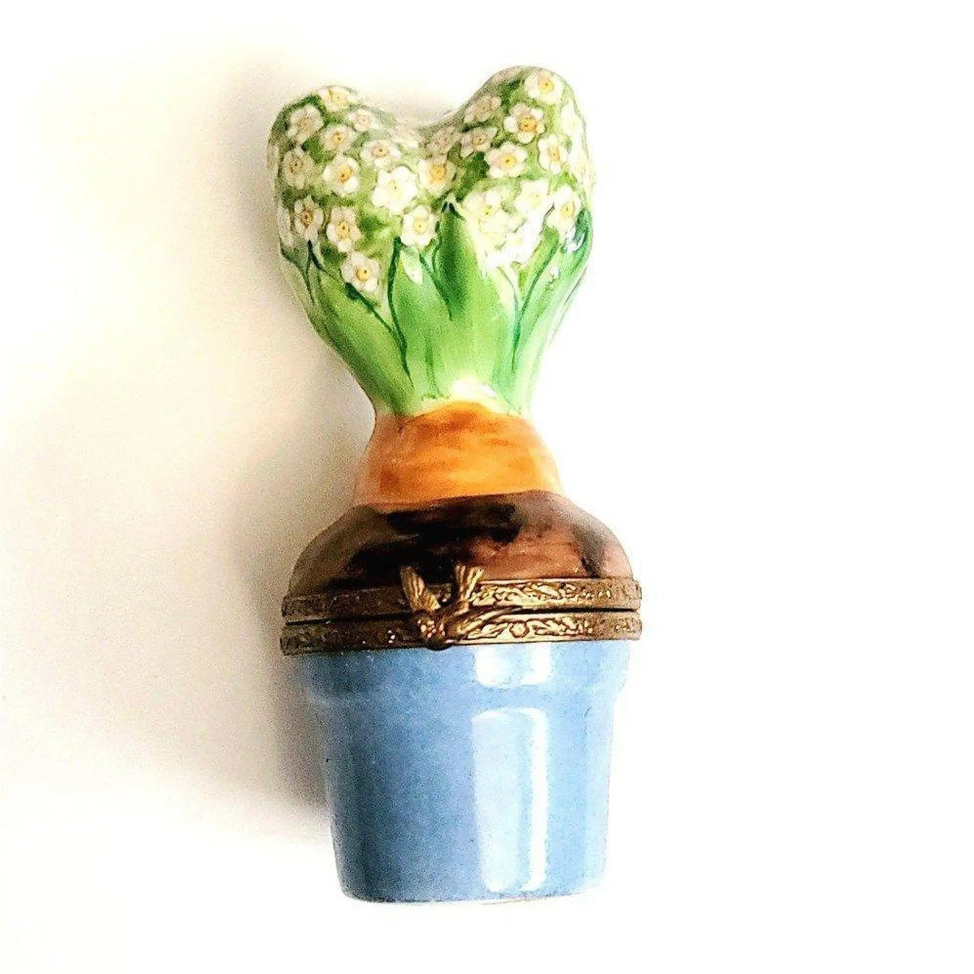 White Daisy Porcelain Trinket Box Porcelain Limoges Limoges Boxes garden easter French Trinket Box