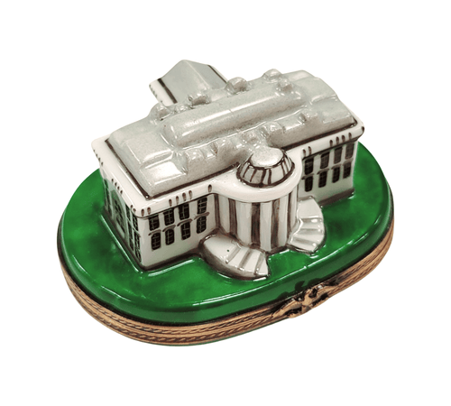 White House Elegance Limoges Box Porcelain Limoges united states monuments French Trinket Box