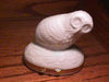 White Owl Limoges Porcelain Figurine Porcelain Limoges Owl bird birds LIMOGES BOXES French Trinket Box