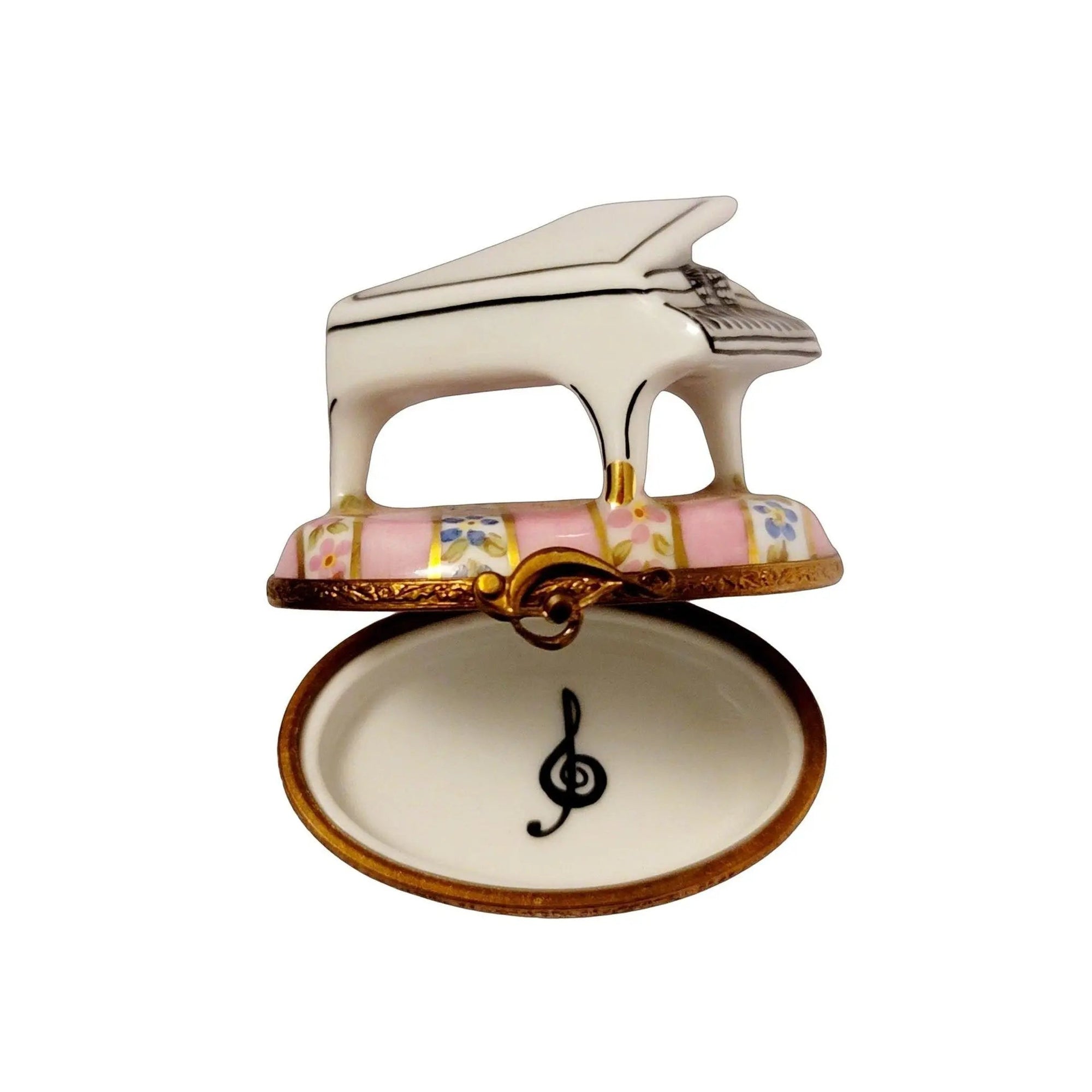 White Piano Limoges Box Delight Porcelain Limoges French Trinket Box