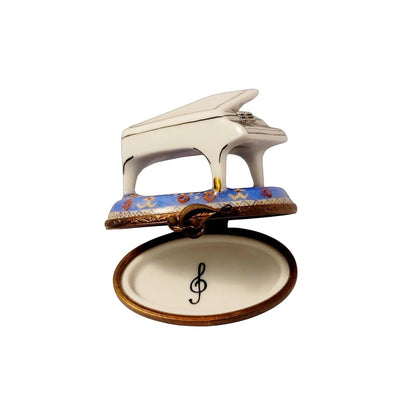 White Piano Limoges Box Treasure Porcelain Limoges French Trinket Box