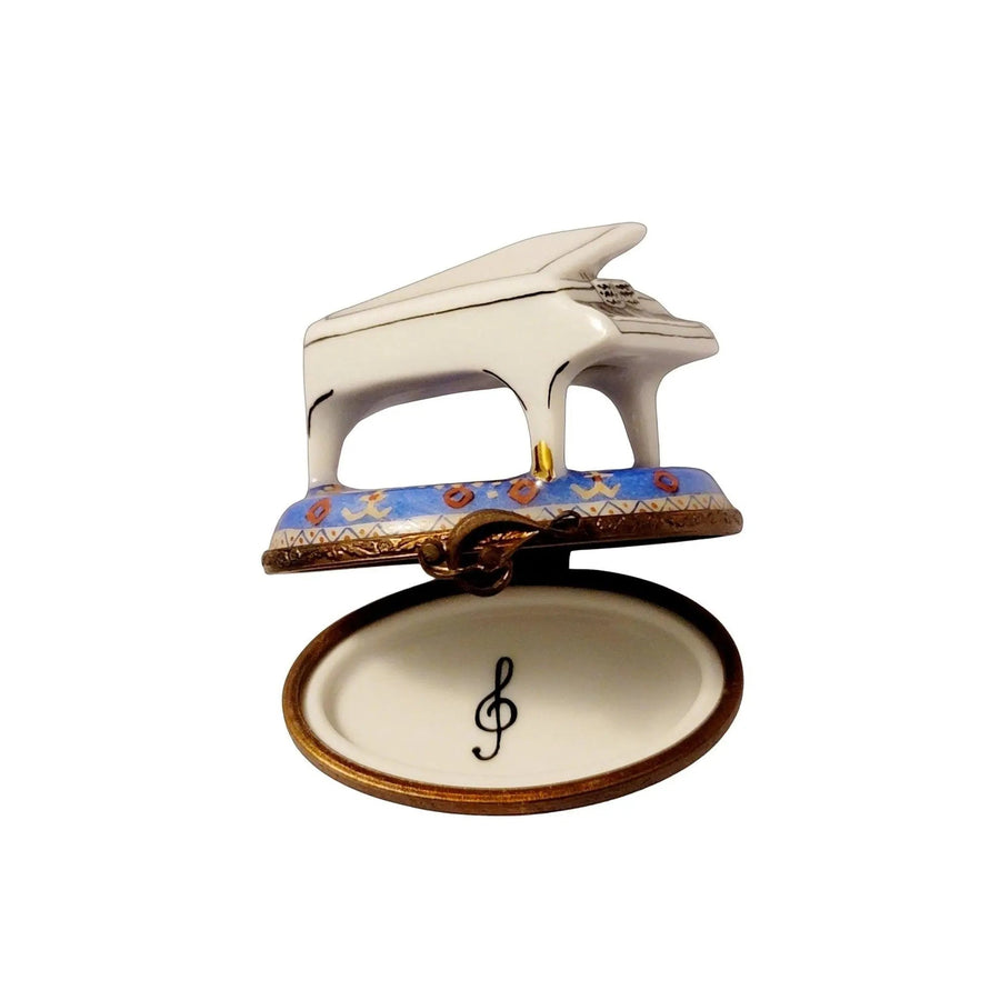 White Piano Limoges Box Treasure Porcelain Limoges French Trinket Box