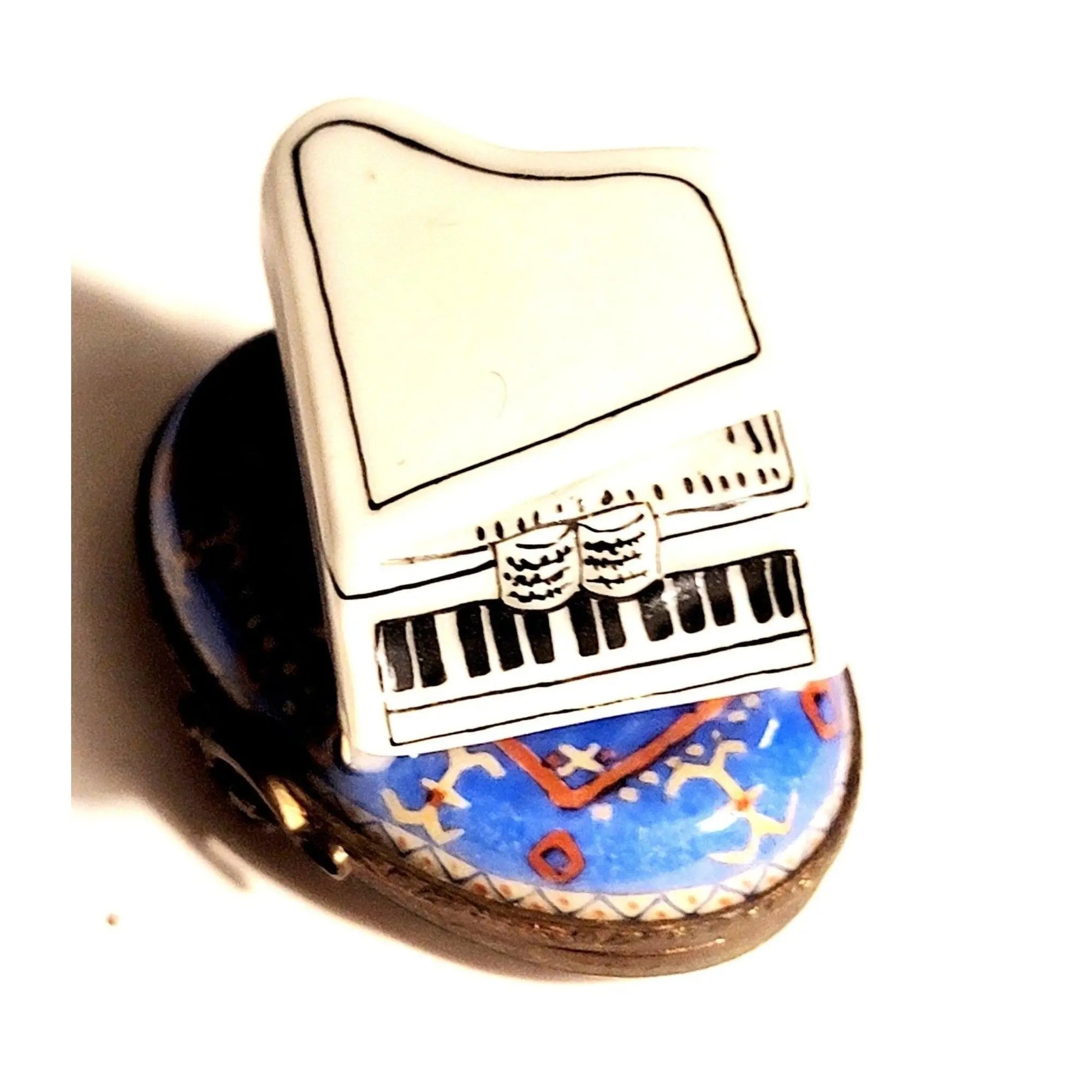 White Piano Limoges Box Treasure Porcelain Limoges French Trinket Box