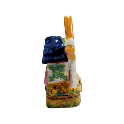 Windmill Delight Porcelain Treasure Porcelain Limoges Beach Ocean World Travel French Trinket Box