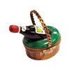 Wine Bottle Limoges Box Delight Porcelain Limoges wine French Trinket Box