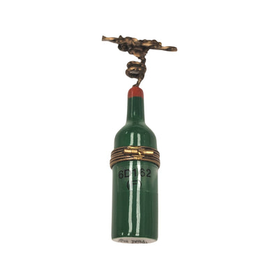 Wine Corkscrew Limoges Box Porcelain Limoges Wine Spirits French Trinket Box
