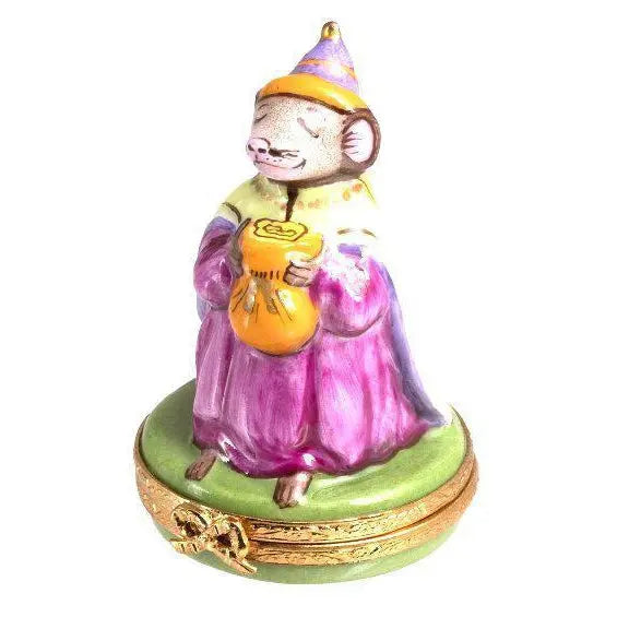 Wiseman : Mouse Porcelain Limoges nativity French Trinket Box
