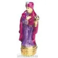 Wiseman: Purple Porcelain Limoges nativity French Trinket Box