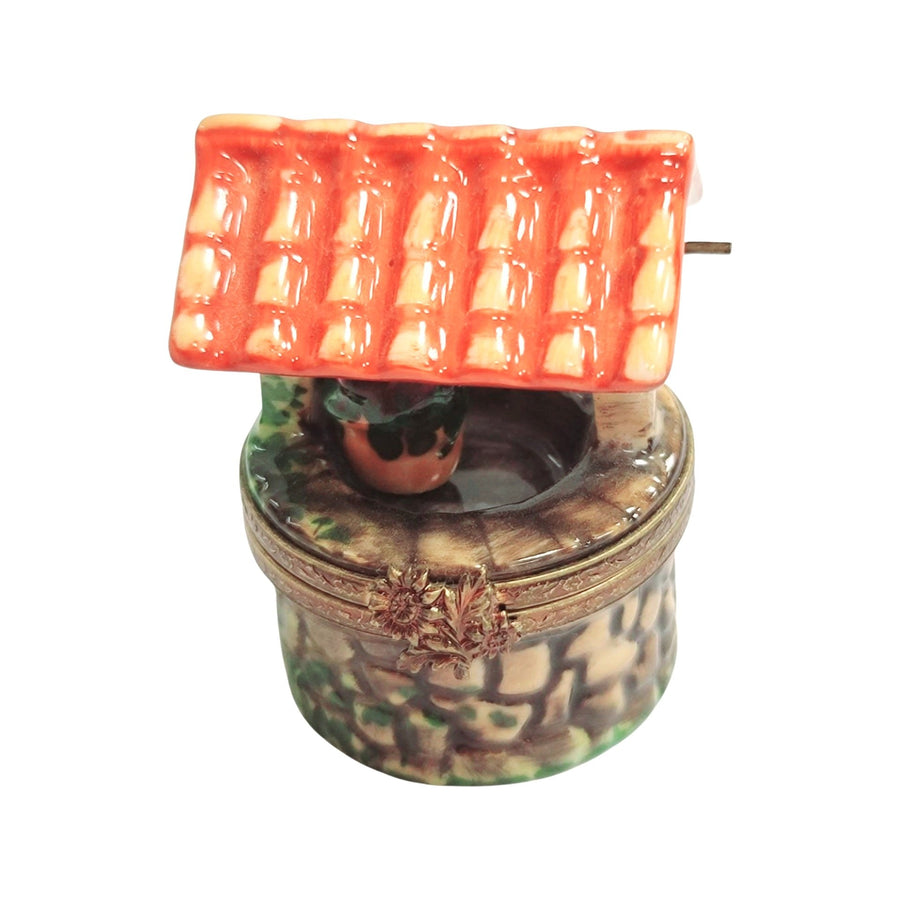 Wishing Well Porcelain Treasure Porcelain Limoges garden home French Trinket Box