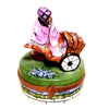 Woman with Baby Carriage Limoges Box Porcelain Limoges baby figurine women French Trinket Box