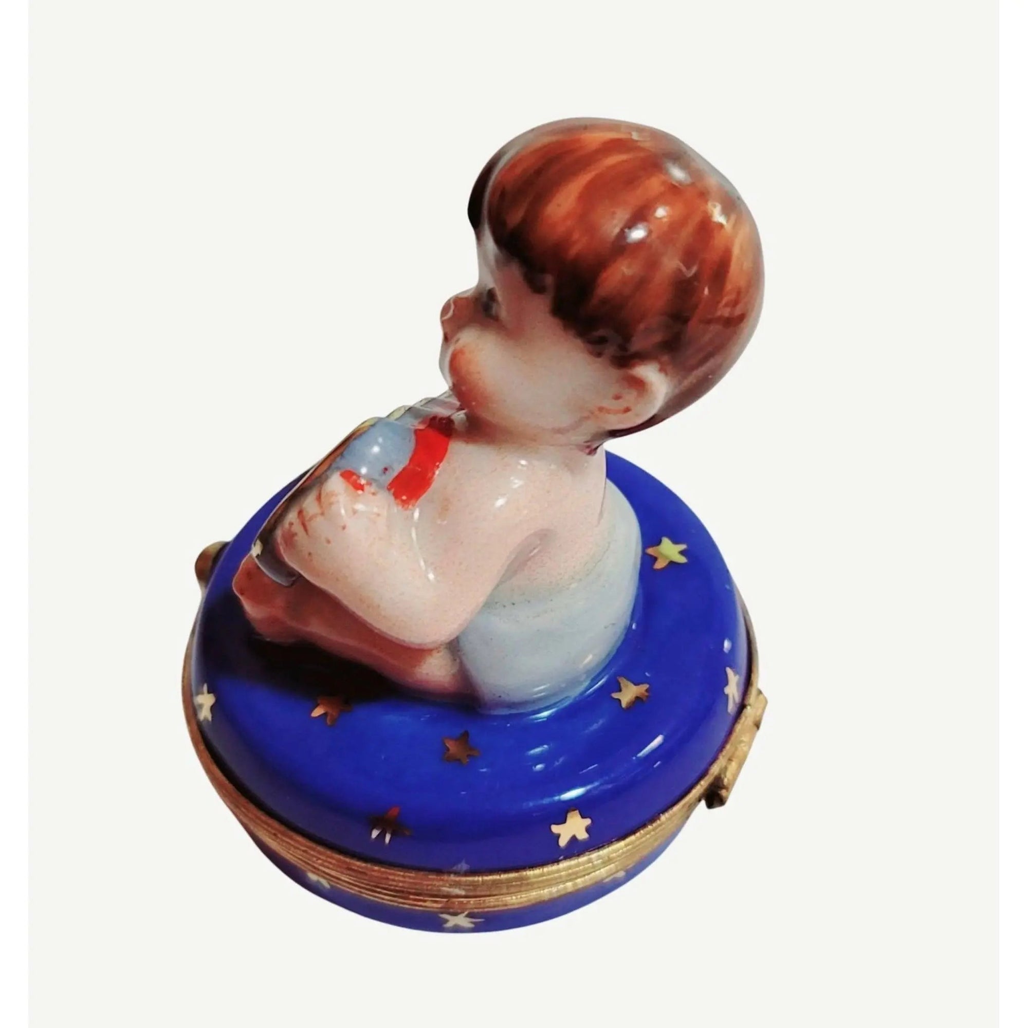 Year 2000 Baby Boy Keepsake Porcelain Limoges baby maternity limoges boxes French Trinket Box
