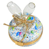 Year 2000 Millineum Champagne Glasses Porcelain Limoges wine French Trinket Box