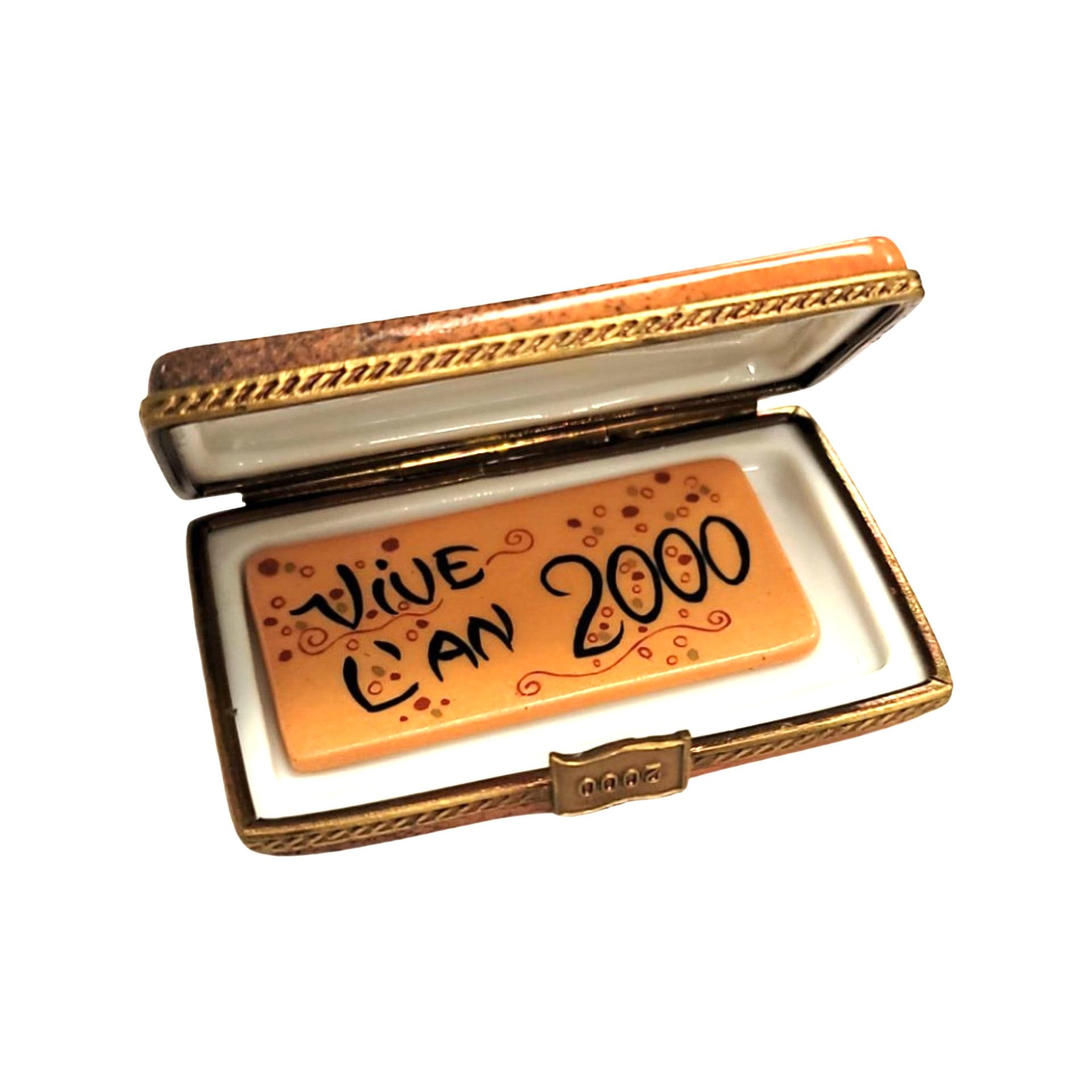 Year 2000 Paris Limoges Box Porcelain Limoges special France French Trinket Box