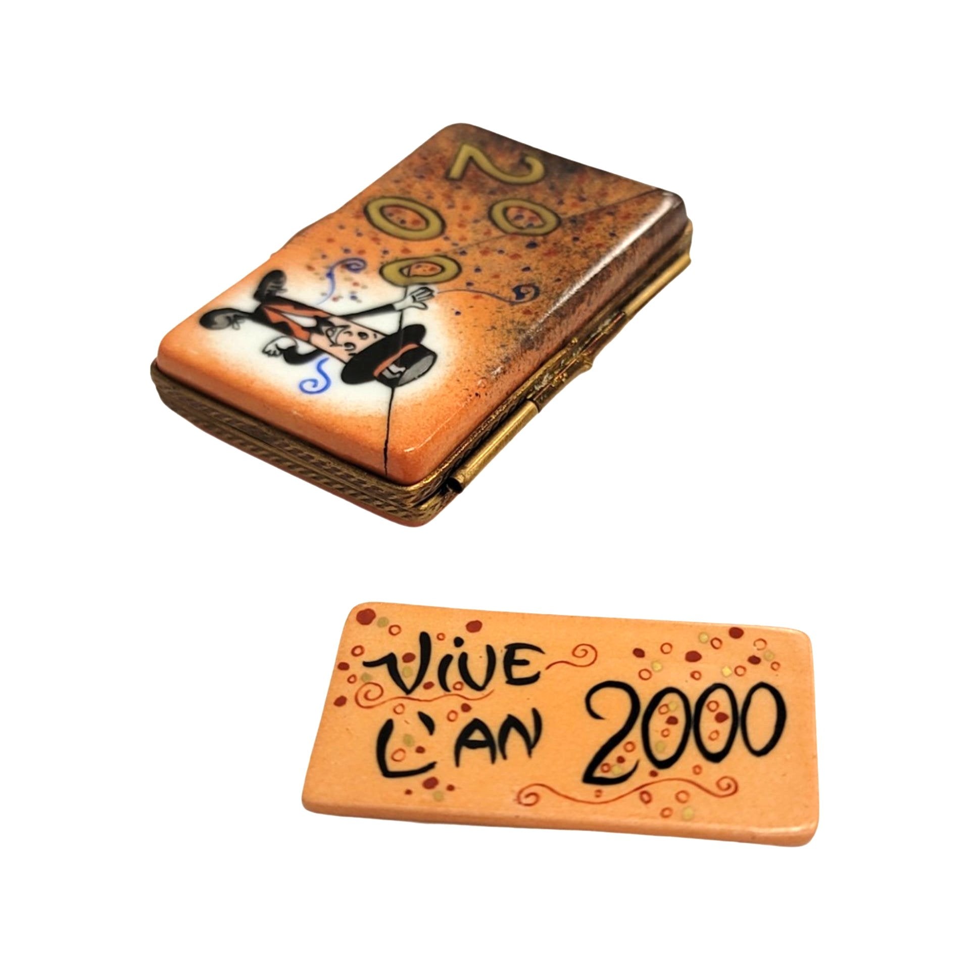 Year 2000 Paris Limoges Box Porcelain Limoges special France French Trinket Box