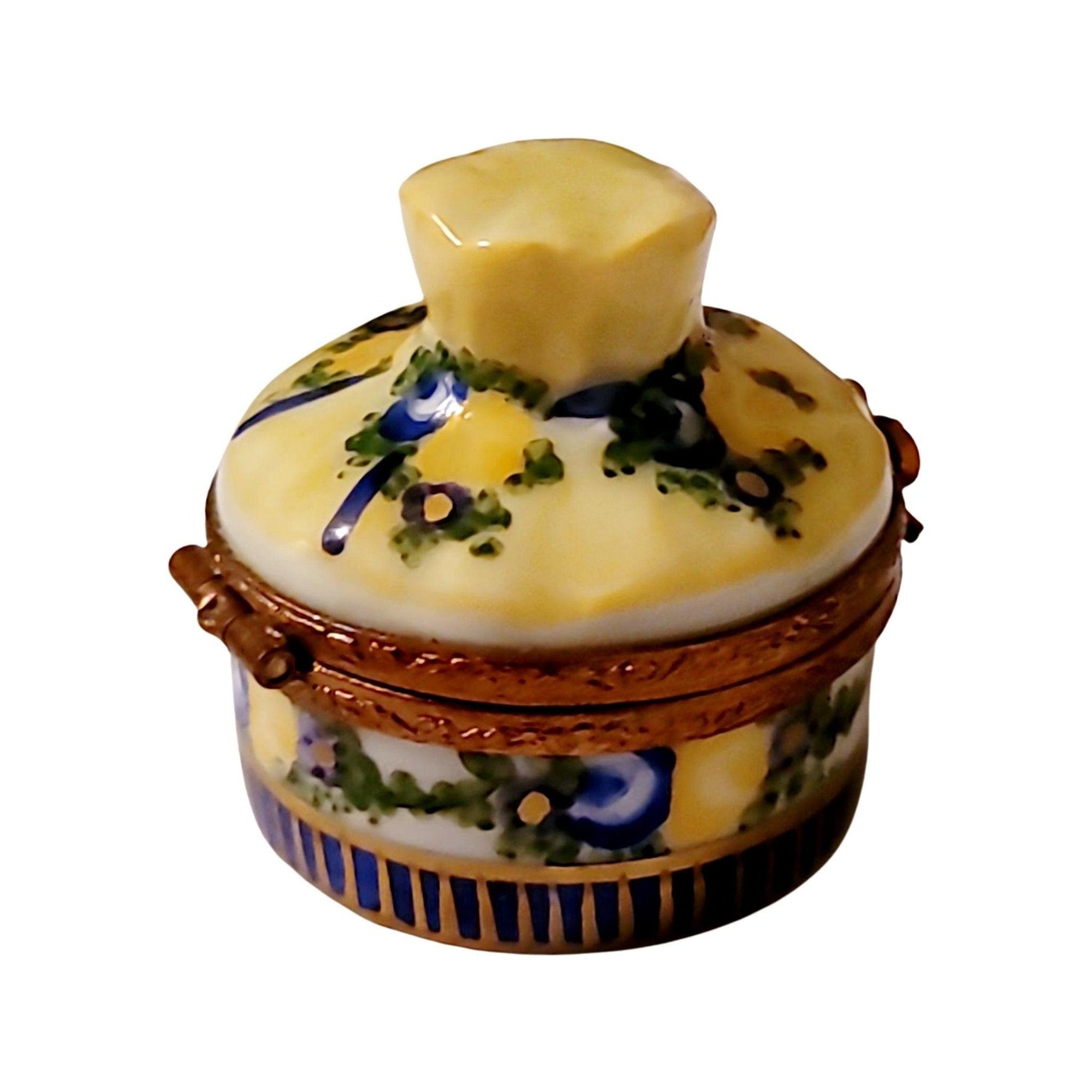 Yellow Bouquet Flower Box Porcelain Limoges Limoges Boxes garden French Trinket Box