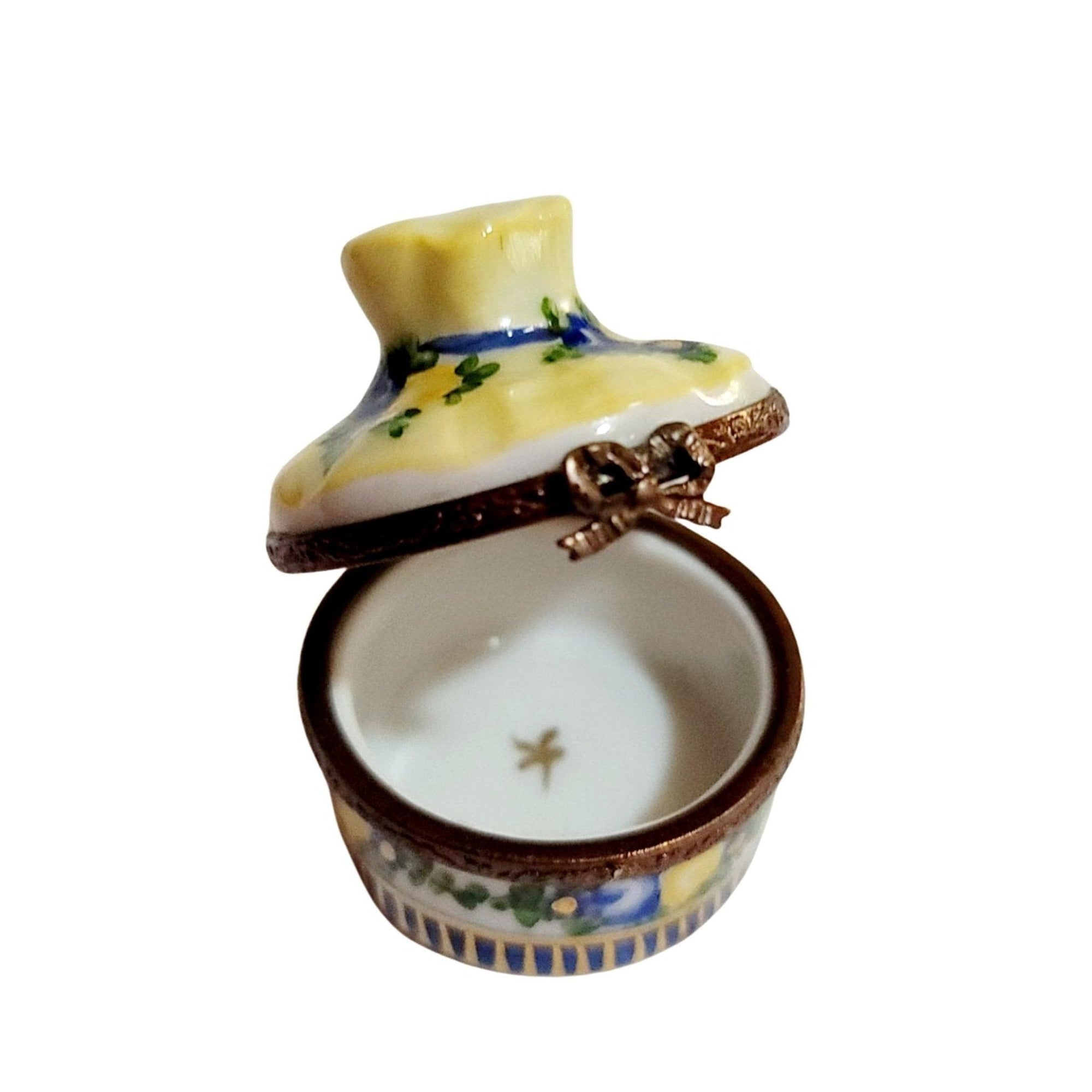 Yellow Bouquet Flower Box Porcelain Limoges Limoges Boxes garden French Trinket Box