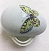 Yellow Butterfly Limoges Box Porcelain Limoges Butterfly Egg French Trinket Box