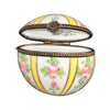 Elegant Yellow Floral Limoges Box Porcelain Limoges LIMOGES BOXES traditional French Trinket Box