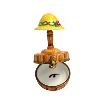 Yellow Hat Porcelain Figurine Porcelain Limoges Limoges Box Women hat fashion French Trinket Box