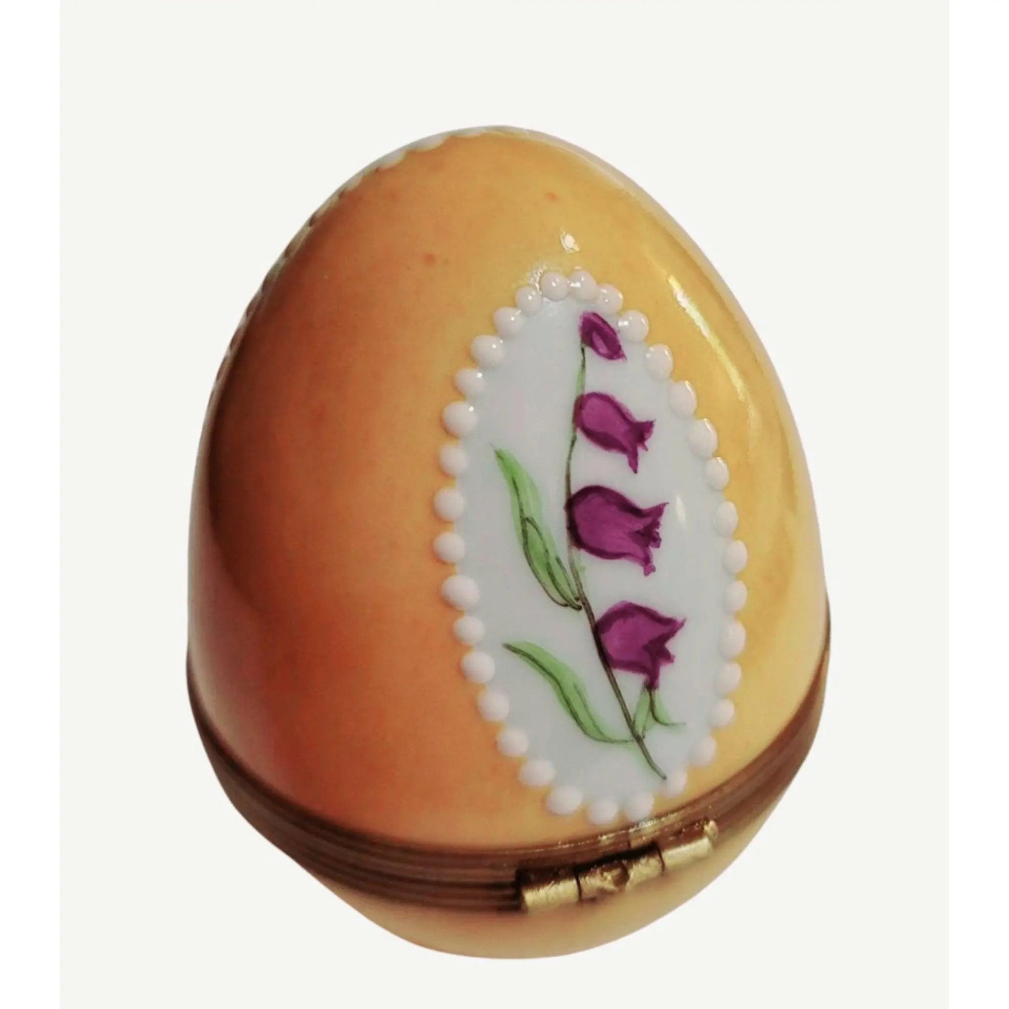 Yellow Rose Enchantment Egg Porcelain Limoges Egg Limoges Boxes traditional French Trinket Box